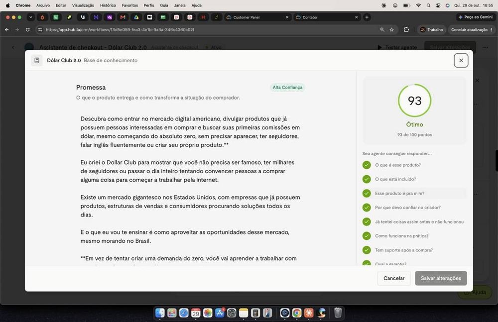 Base de conhecimento · bloco Promessa