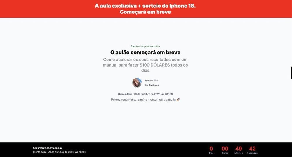 Sala de espera · aula do upsell