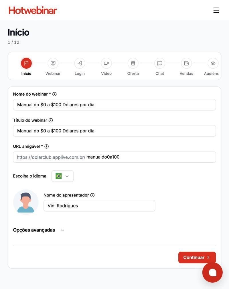 Etapa 1 · Início