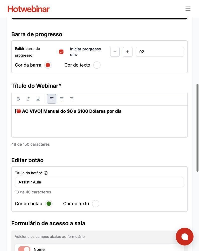 Etapa 3 · Barra de progresso