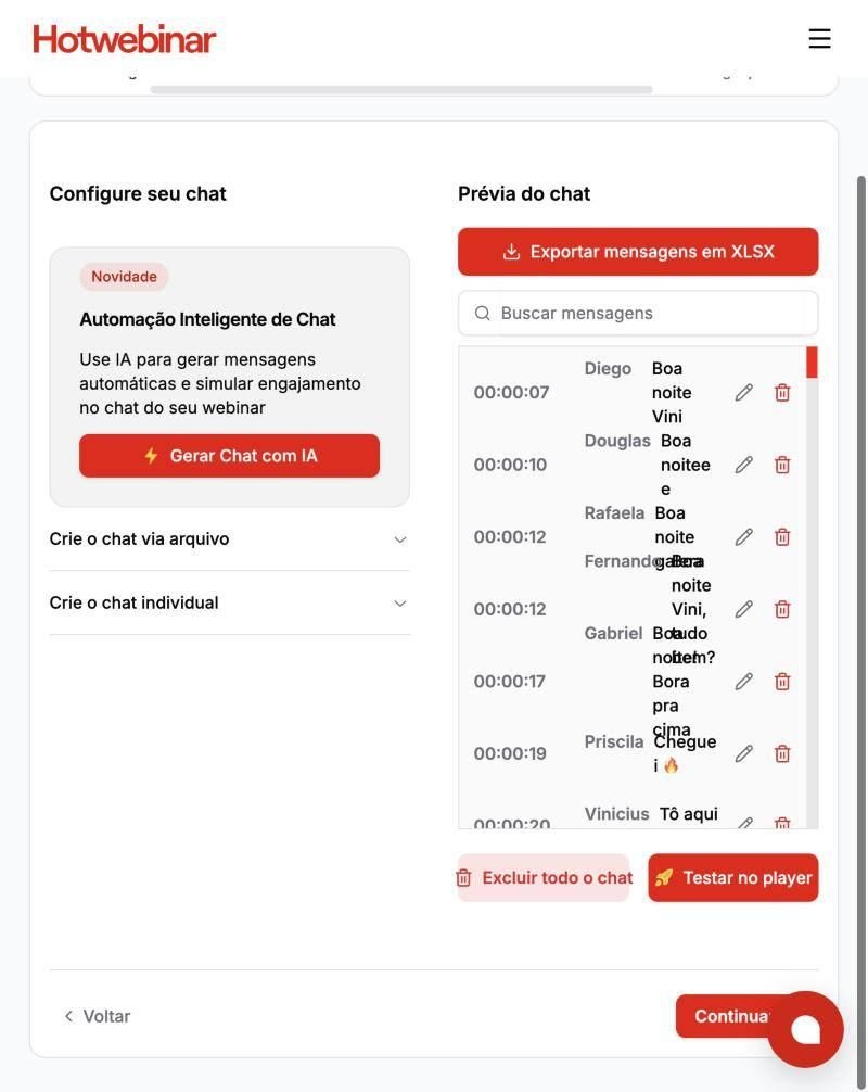 Etapa 6 · Chat