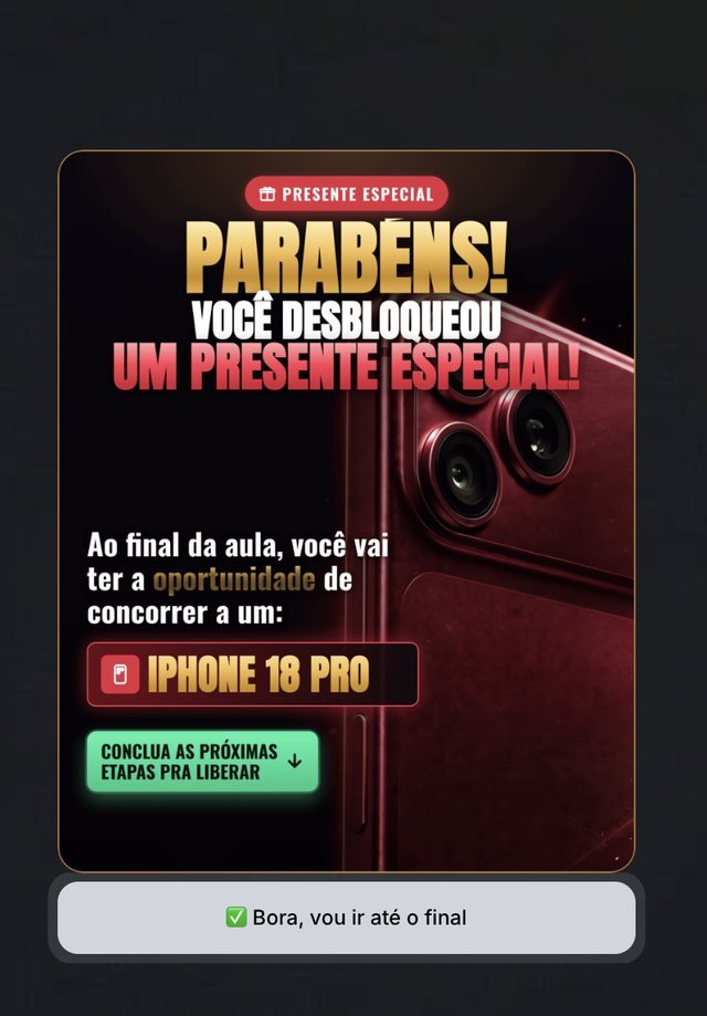 Tela do presente iPhone